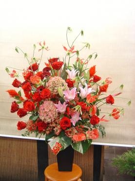 赤アレンジ｜「木村ガーデン」　（東京都渋谷区の花キューピット加盟店 花屋）のブログ
