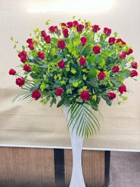 x'mas 赤バラスタンド花｜「木村ガーデン」　（東京都渋谷区の花キューピット加盟店 花屋）のブログ