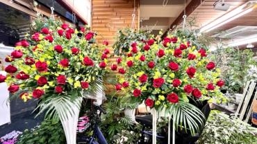 赤バラ　スタンド花｜「木村ガーデン」　（東京都渋谷区の花キューピット加盟店 花屋）のブログ